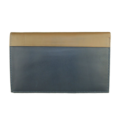 Blue Leather Wallet