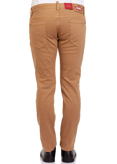 Brown Cotton Jeans & Pant