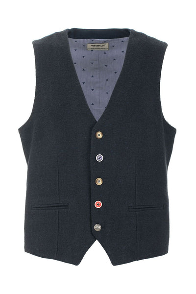 Blue Cotton Vest