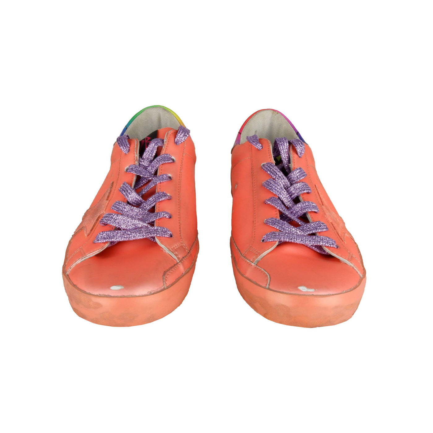 Orange Leather Sneaker