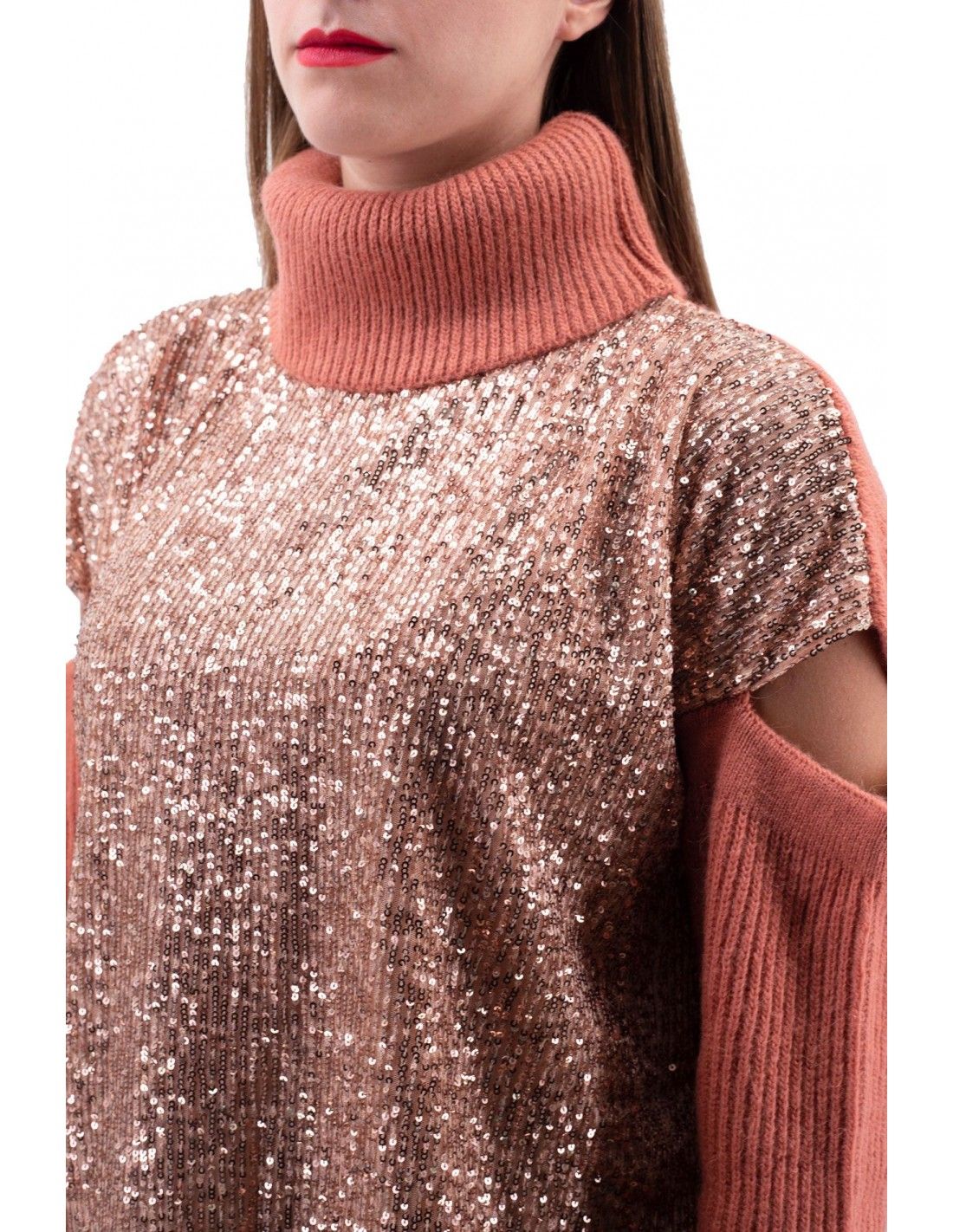 Pink Acrylic Sweater