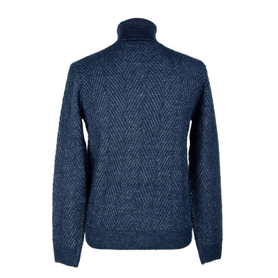 Blue Polyamide Sweater