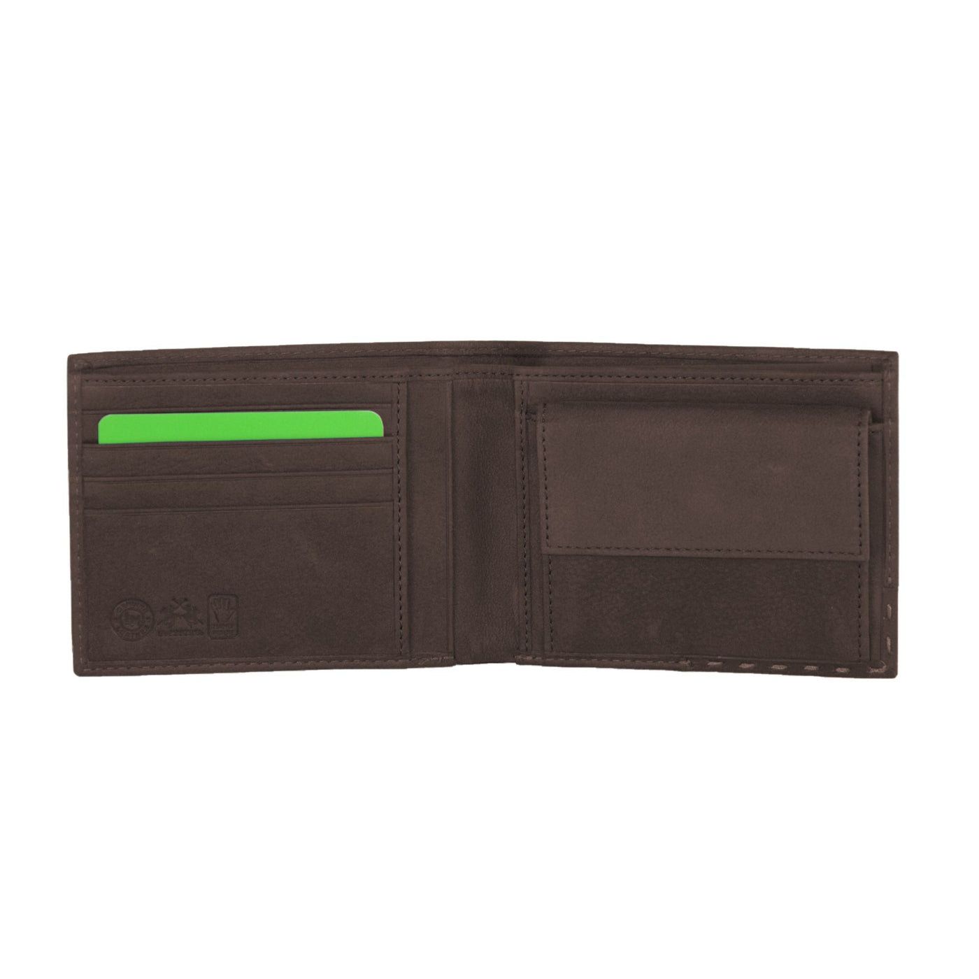 Brown Leather Di Calfskin Wallet