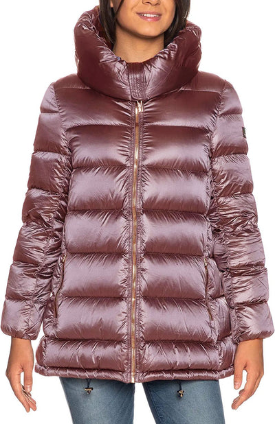 Pink Polyamide Jackets & Coat