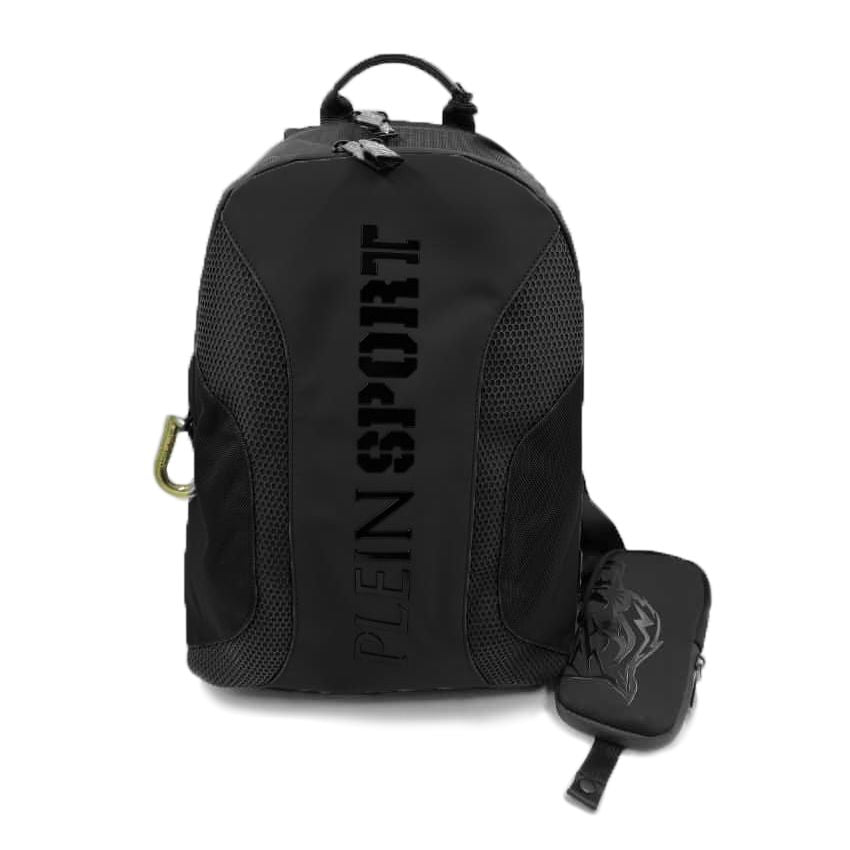 Black Polyester Backpack