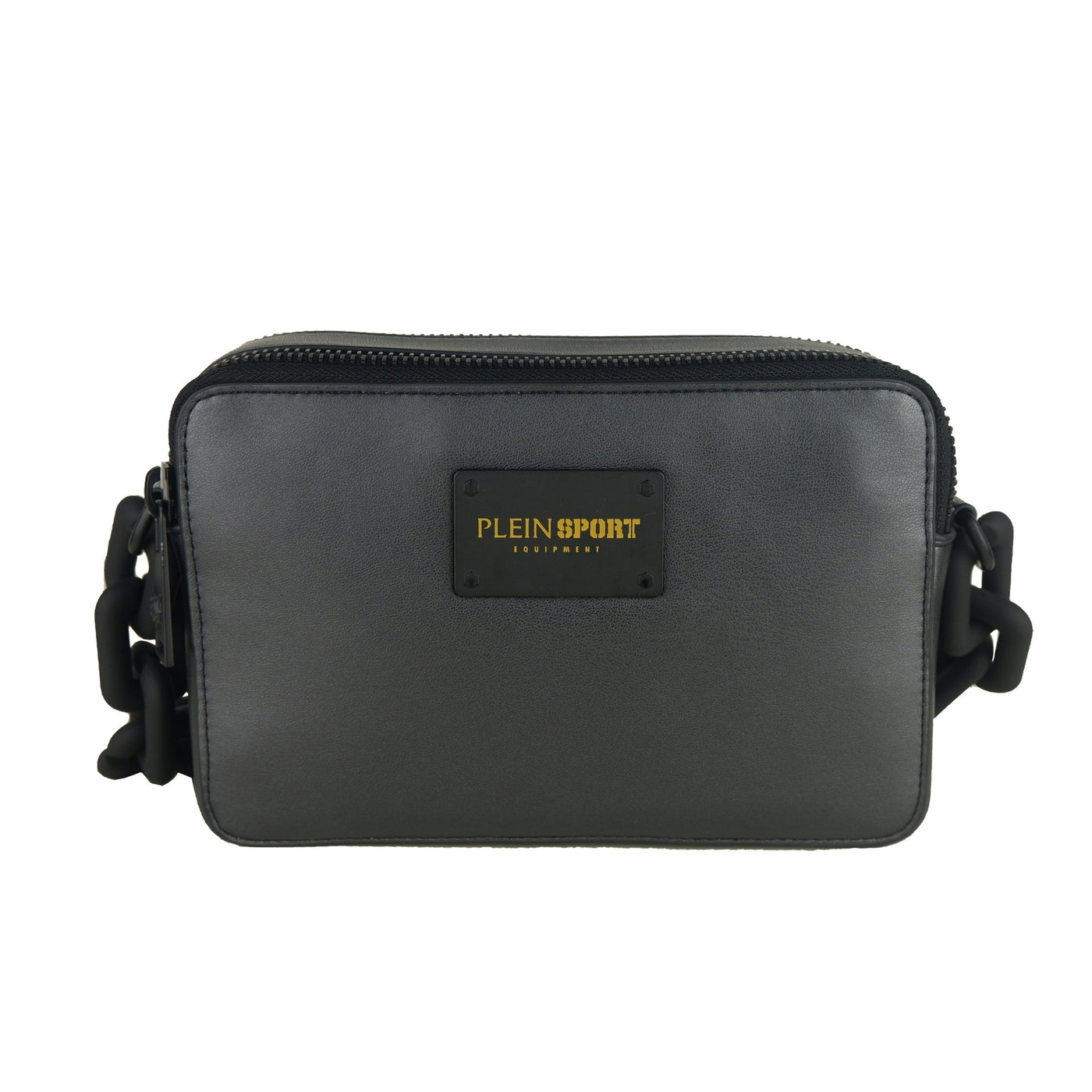 Black Polyester Crossbody Bag