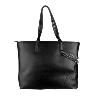 Black Polyethylene Shoulder Bag