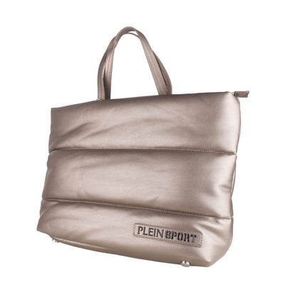 Gray Polyethylene Shoulder Bag