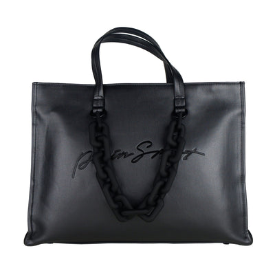 Black Polyethylene Shoulder Bag