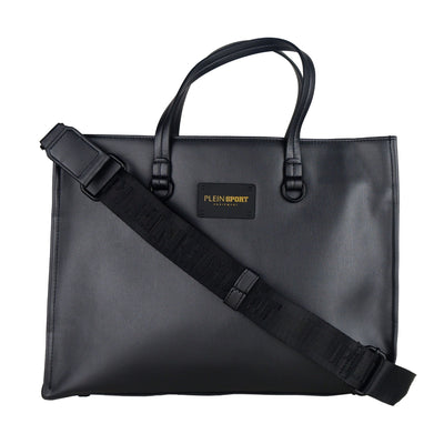 Black Polyethylene Shoulder Bag