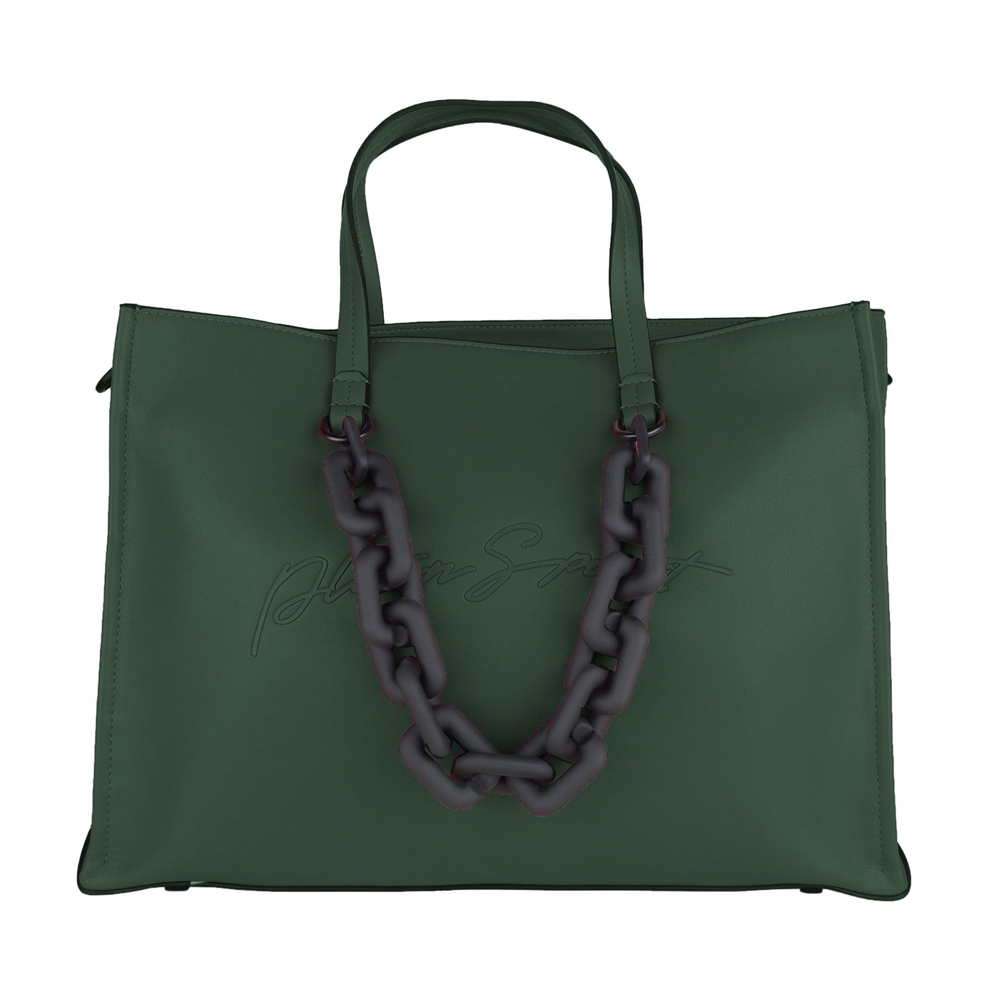 Green Polyethylene Shoulder Bag