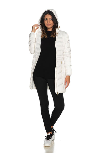 White Polyester Jackets & Coat