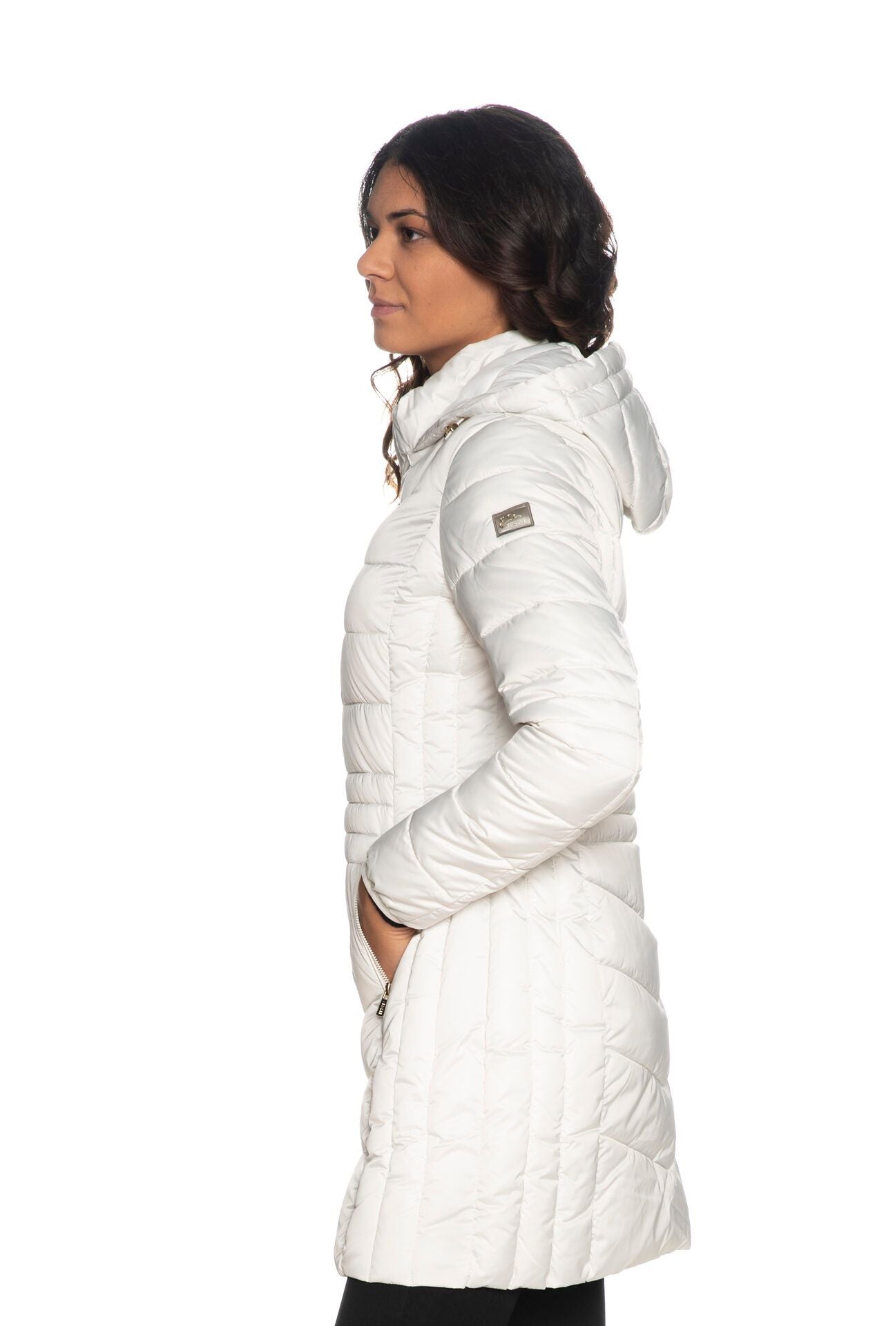 White Polyester Jackets & Coat