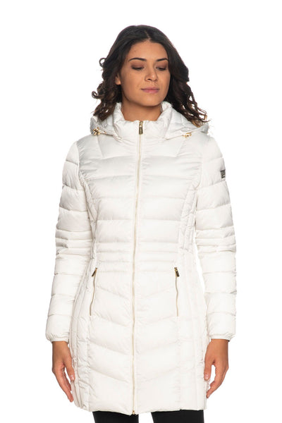 White Polyester Jackets & Coat