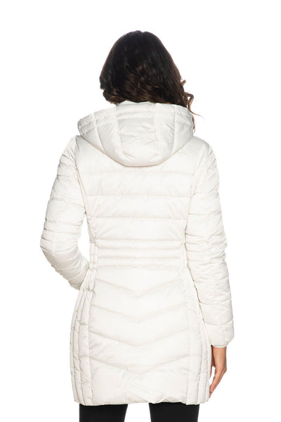 White Polyester Jackets & Coat