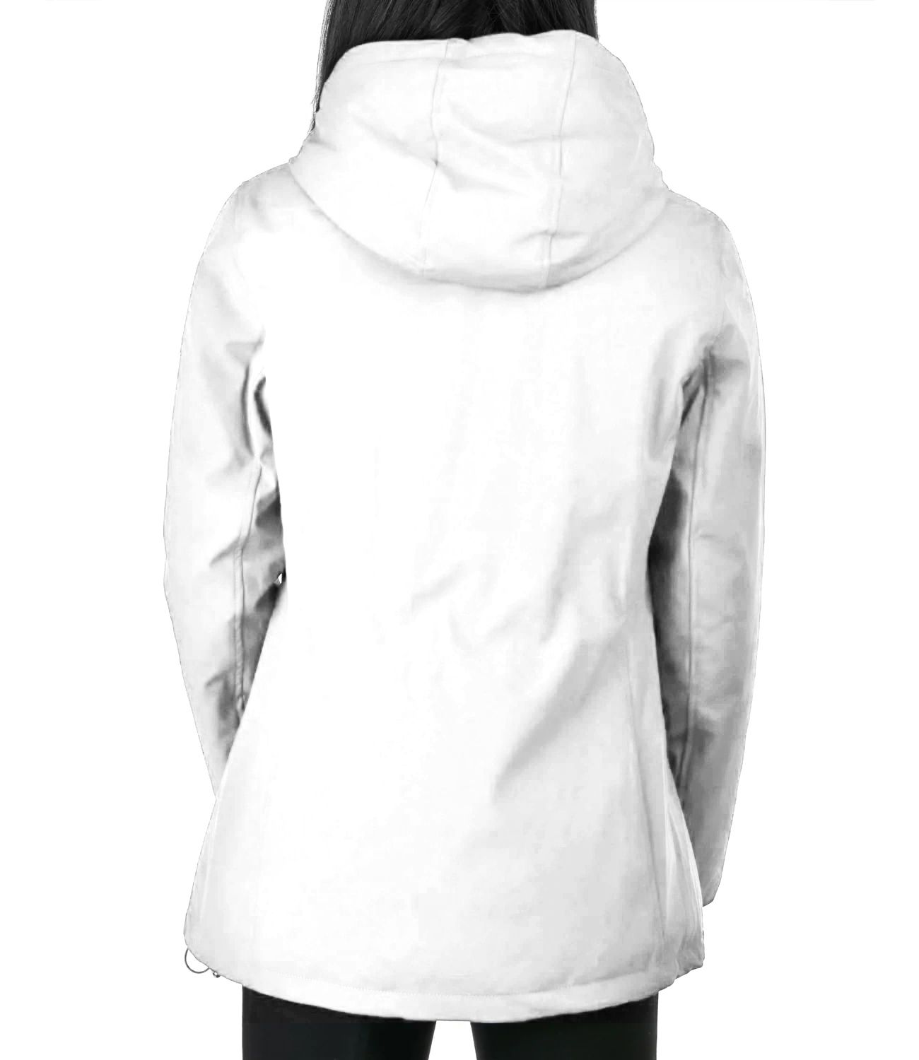 White Polyester Jackets & Coat