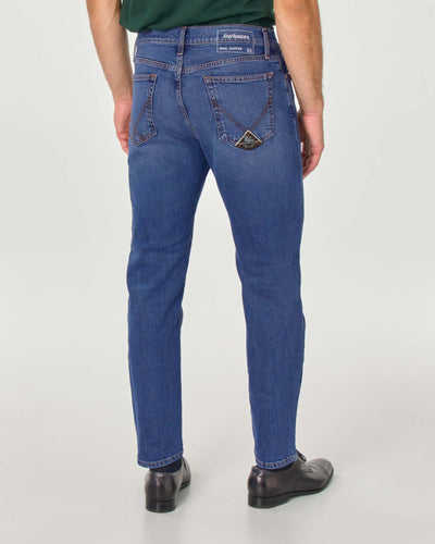 Blue Cotton Jeans & Pant