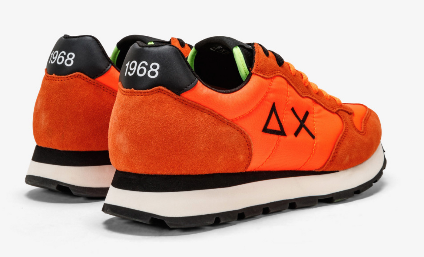 Orange Leather Sneaker