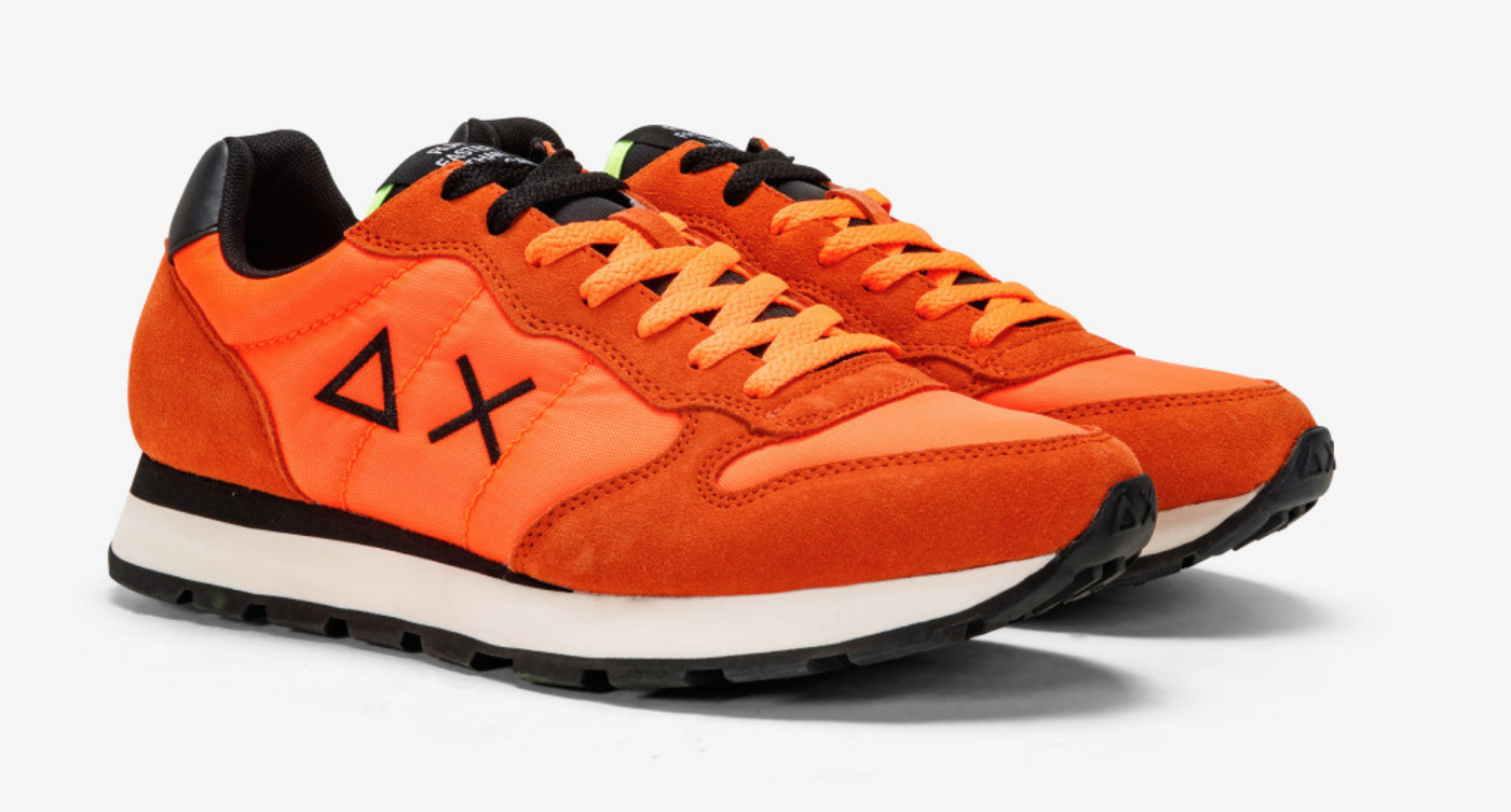 Orange Leather Sneaker