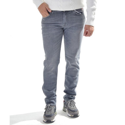 Gray Cotton Jeans & Pant