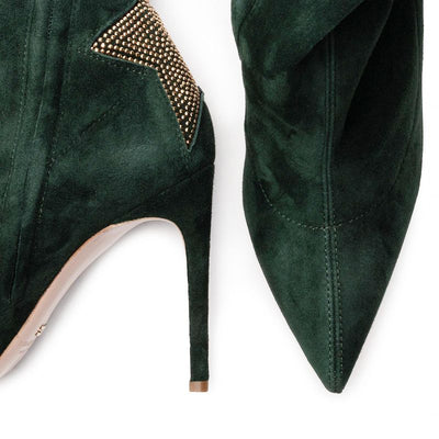 Green Leather Di Calfskin Boot