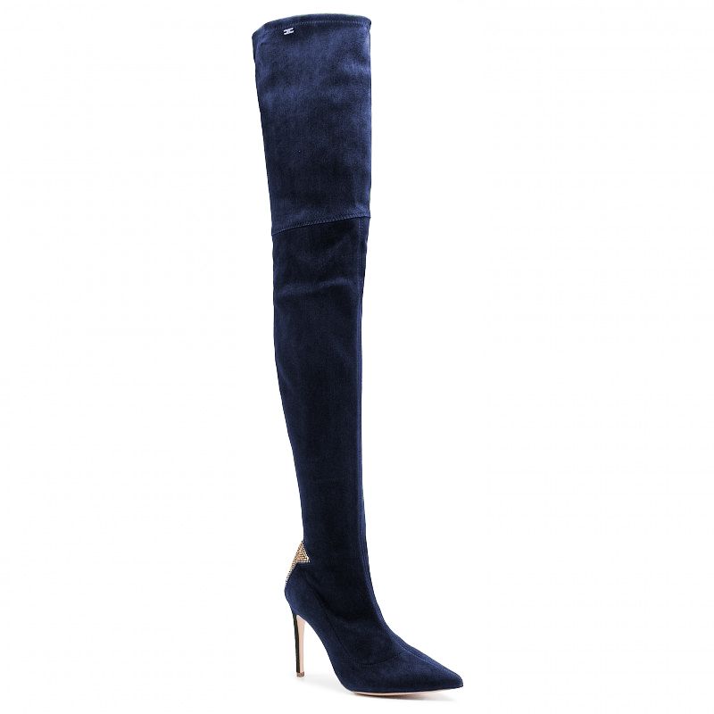 Blue Leather Di Calfskin Boot