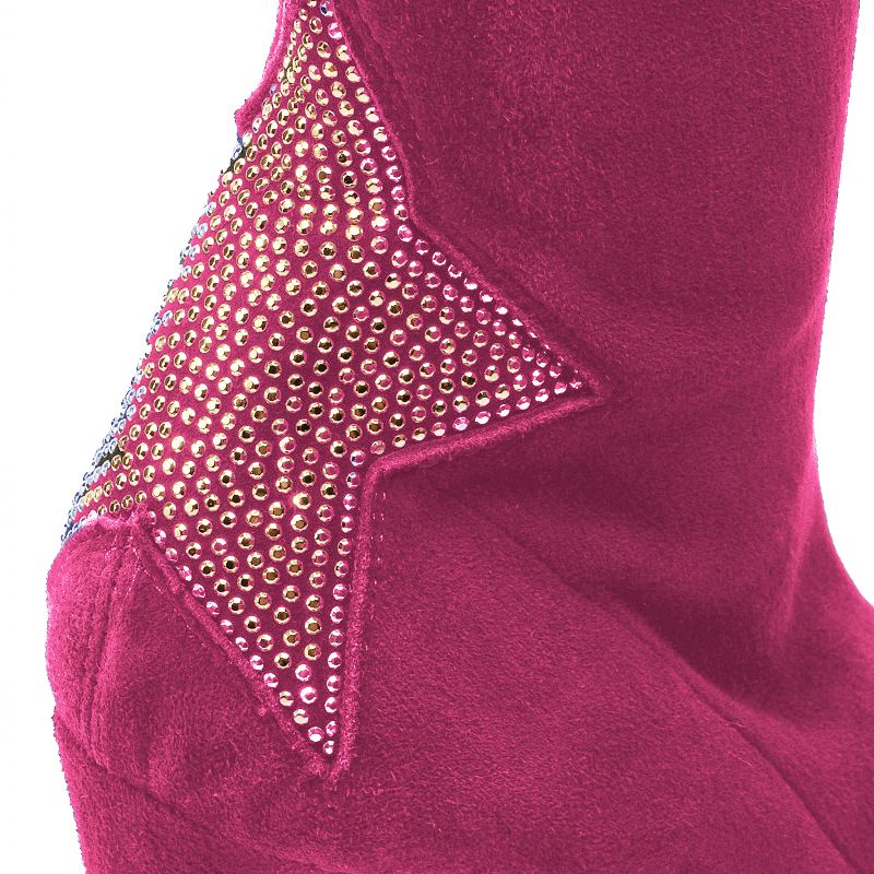 Fuchsia Leather Di Calfskin Boot