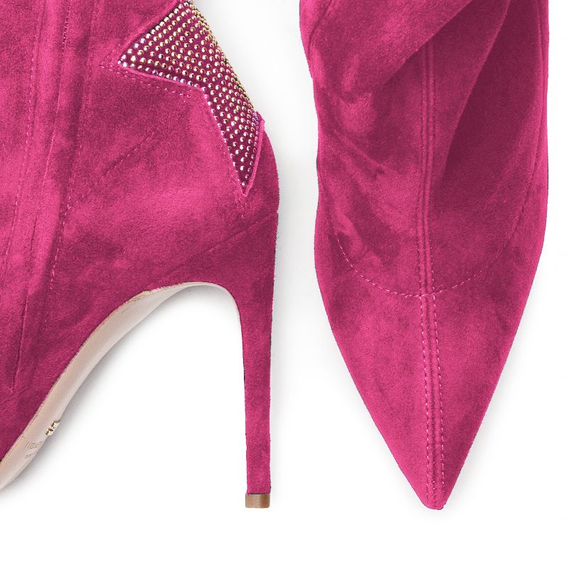 Fuchsia Leather Di Calfskin Boot