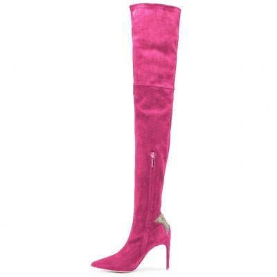 Fuchsia Leather Di Calfskin Boot