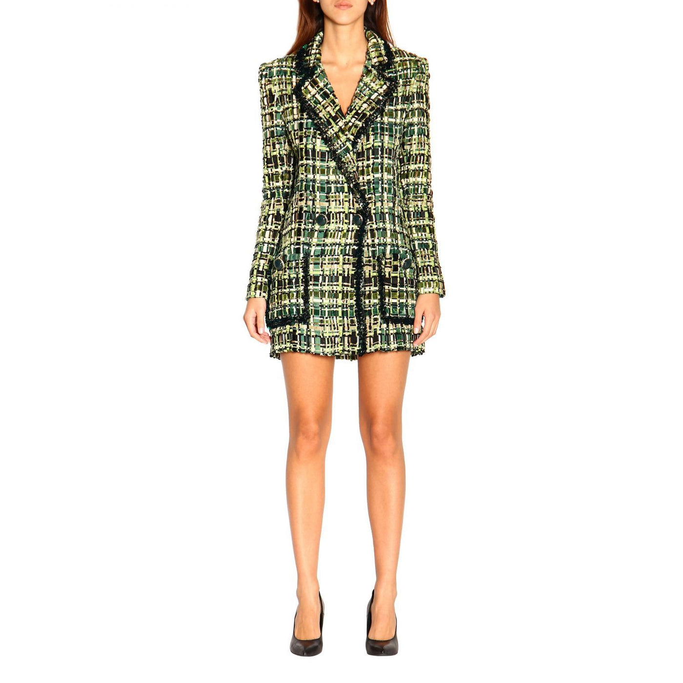 Green Viscose Suits & Blazer