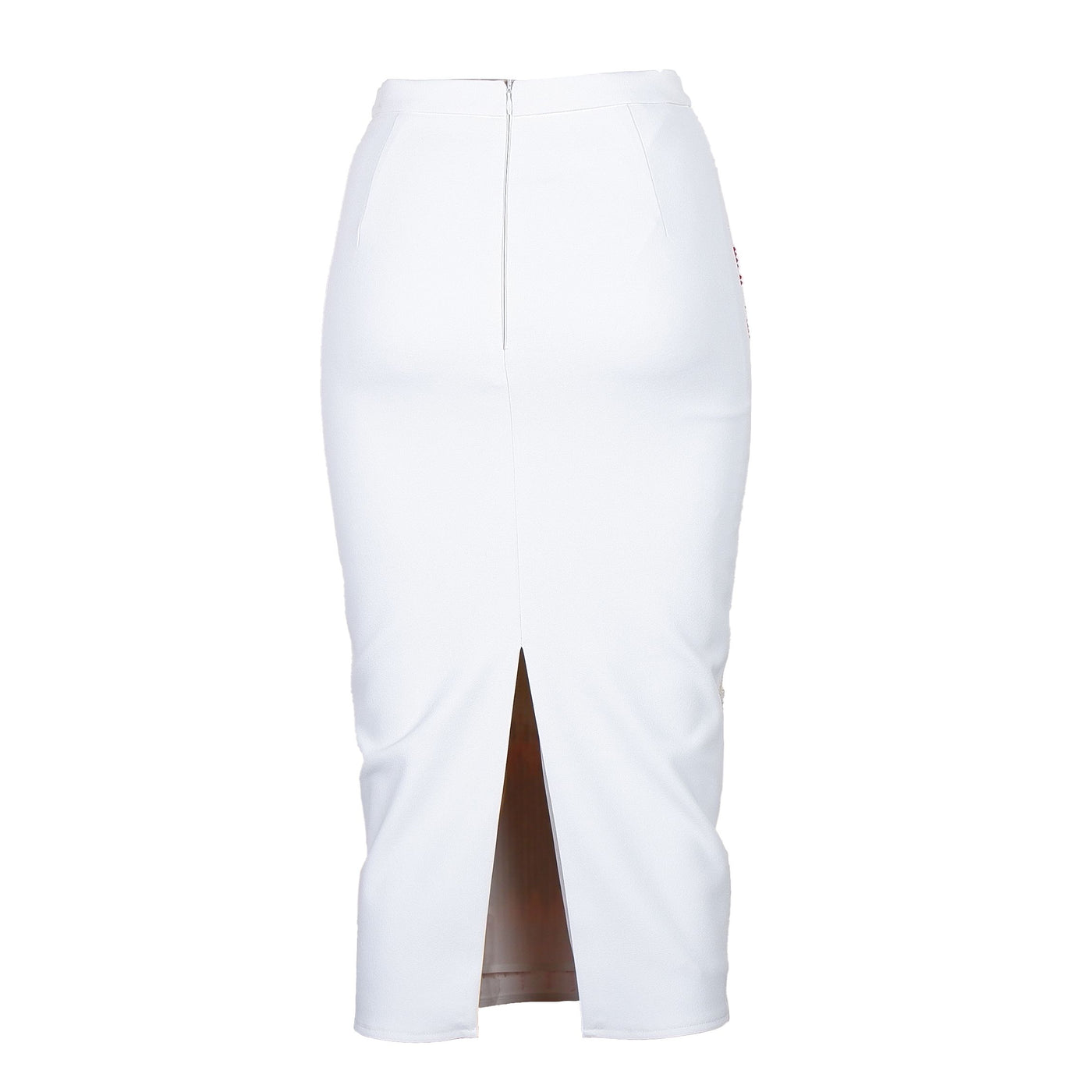 White Polyester Skirt