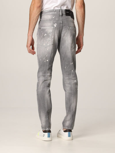 Gray Cotton Jeans & Pant