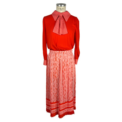 Red Polyester Dress