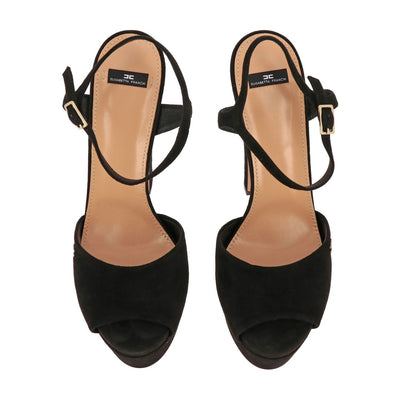 Black Leather Di Calfskin Sandal