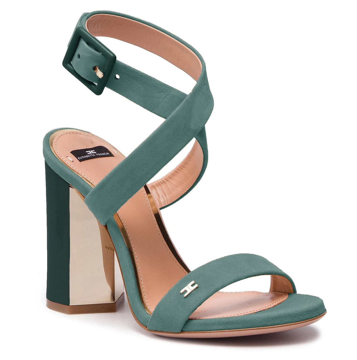 Green Leather Di Calfskin Sandal