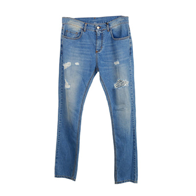 Blue Cotton Jeans & Pant