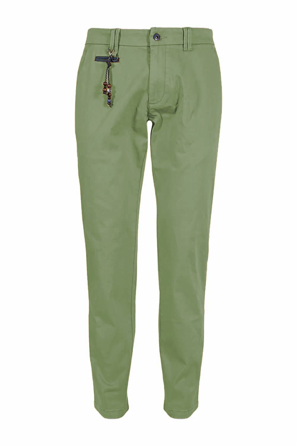 Green Cotton Jeans & Pant