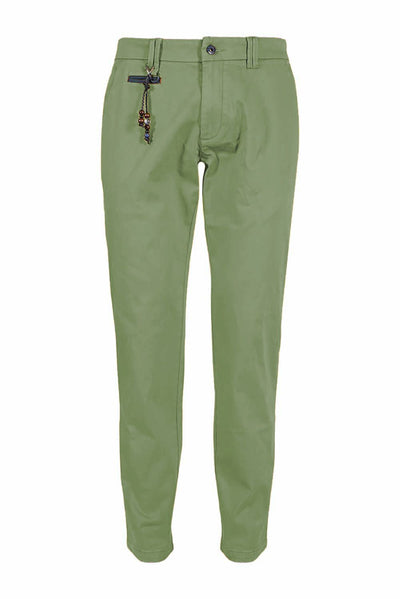 Green Cotton Jeans & Pant