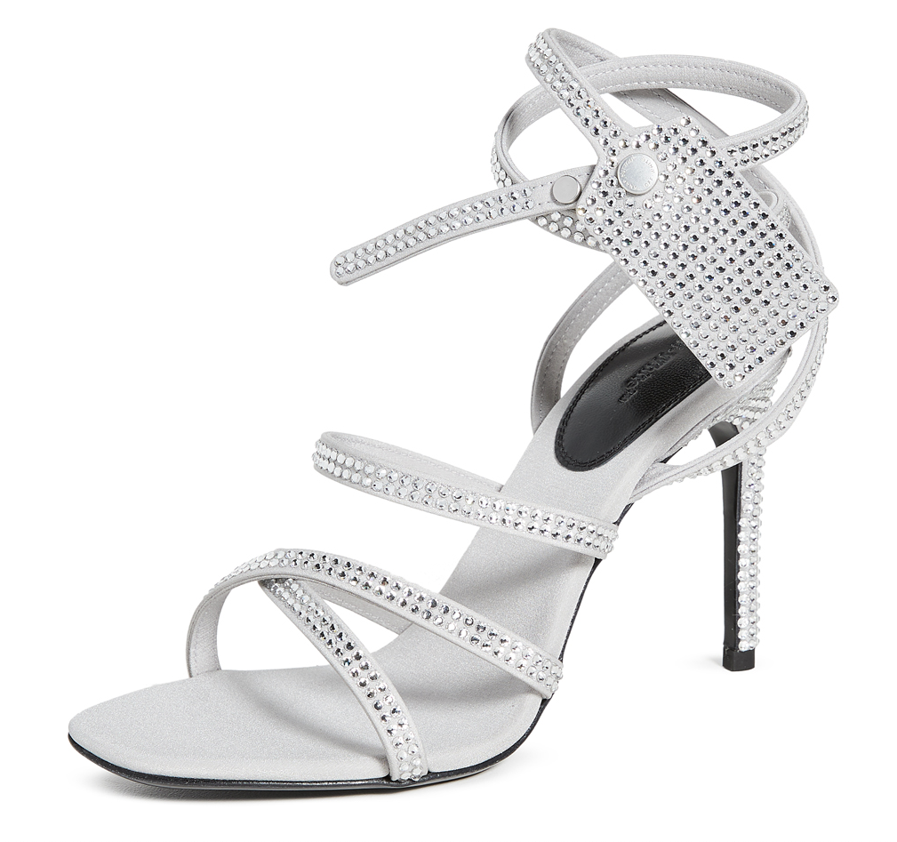 Gray Leather Di Calfskin Sandal