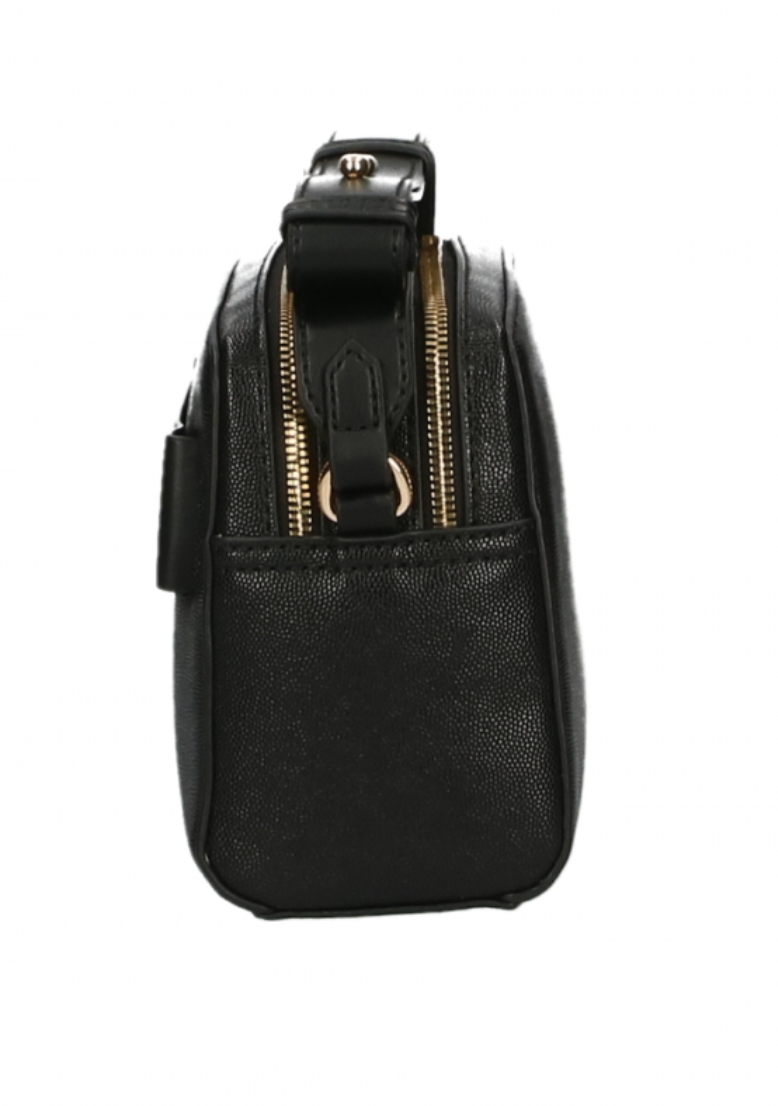 Black Polyethylene Crossbody Bag