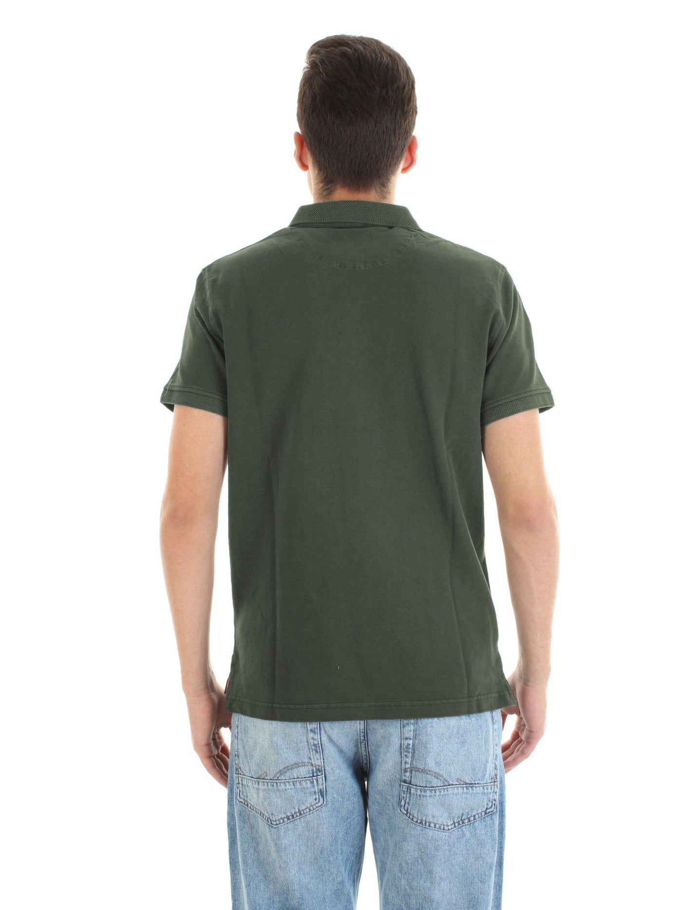 Green Cotton Polo Shirt