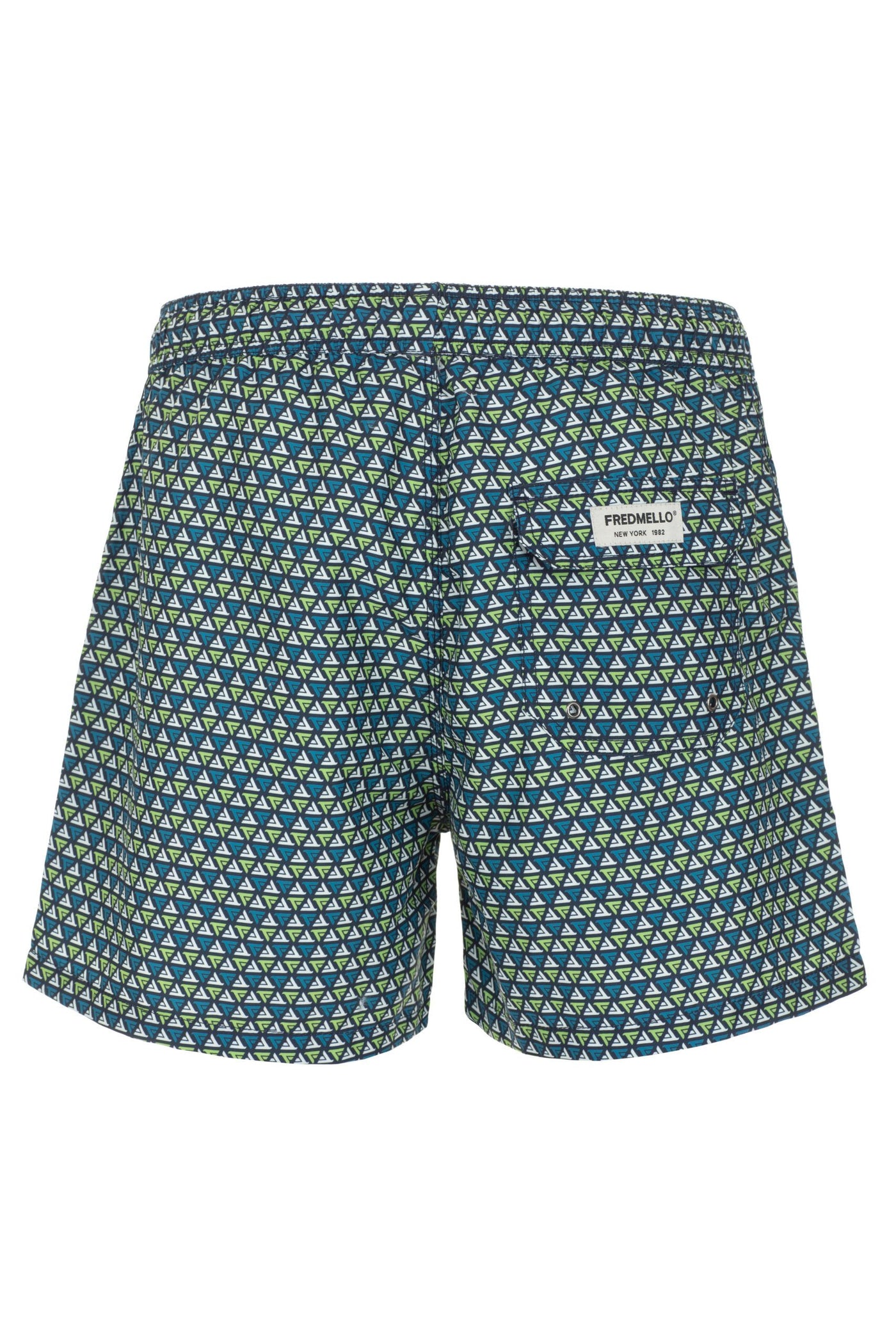 Blue Polyester Swimwear