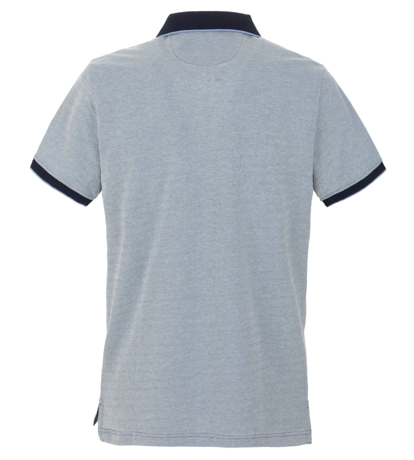 Blue Cotton Polo Shirt