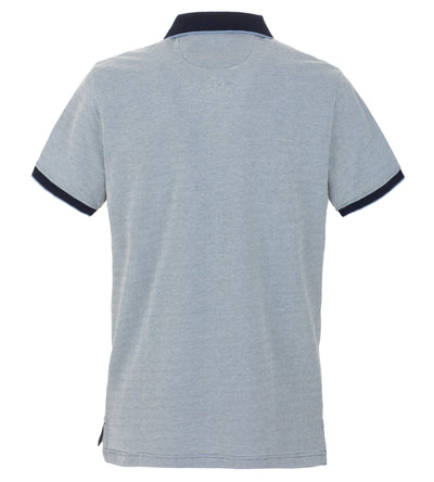 Blue Cotton Polo Shirt