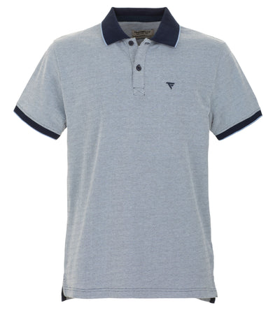 Blue Cotton Polo Shirt