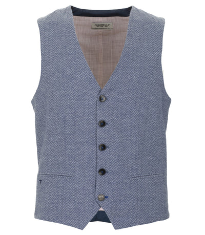 Blue Cotton Vest