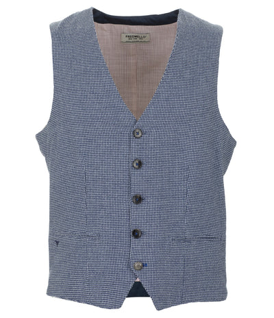 Blue Cotton Vest