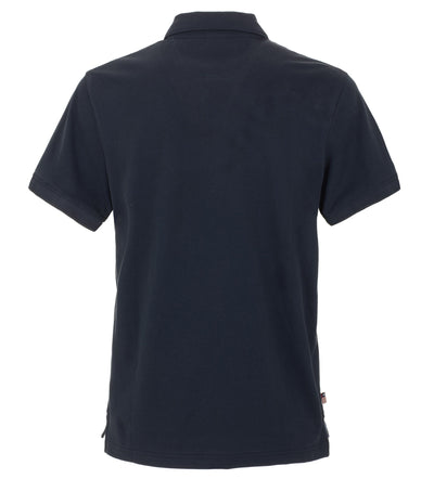 Blue Cotton Polo Shirt