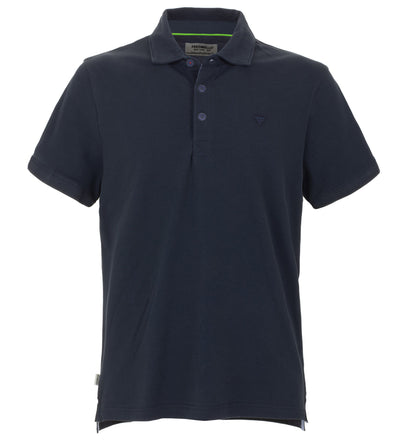 Blue Cotton Polo Shirt