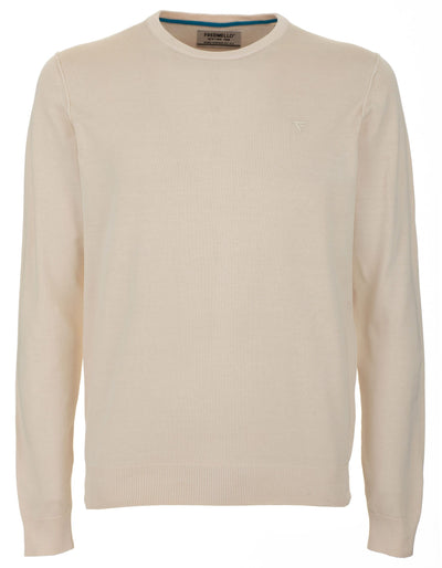 Beige Cotton Sweater